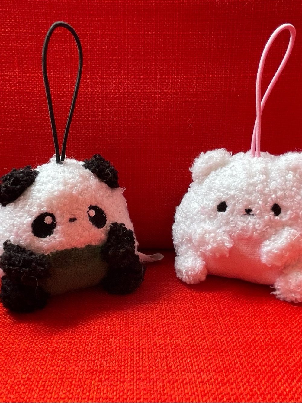 Fukuya Onigiri kawaii Animals plush keychains.